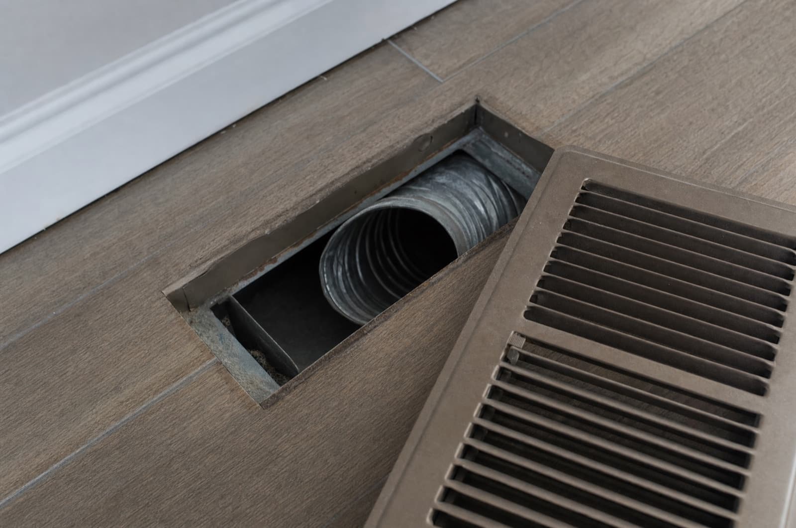HVAC vents / ductwork — likely source